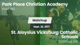 Matchup: Park Place Christian vs. St. Aloysius Vicksburg Catholic Schools 2017
