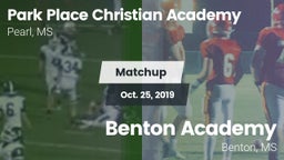 Matchup: Park Place Christian vs. Benton Academy  2019