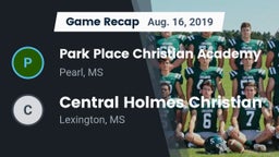 Recap: Park Place Christian Academy  vs. Central Holmes Christian  2019