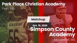 Matchup: Park Place Christian vs. Simpson County Academy 2020