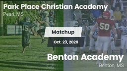 Matchup: Park Place Christian vs. Benton Academy  2020