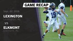 Recap: Lexington  vs. Elkmont  2016