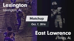 Matchup: Lexington vs. East Lawrence  2016