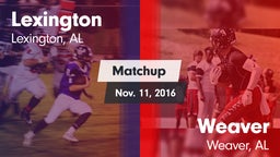 Matchup: Lexington vs. Weaver  2016