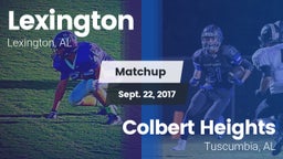 Matchup: Lexington High vs. Colbert Heights  2017