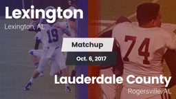 Matchup: Lexington High vs. Lauderdale County  2017