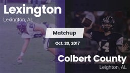 Matchup: Lexington High vs. Colbert County  2017
