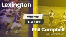 Matchup: Lexington High vs. Phil Campbell  2018