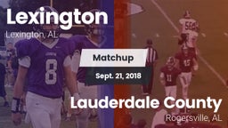 Matchup: Lexington High vs. Lauderdale County  2018