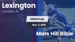 Matchup: Lexington High vs. Mars Hill Bible  2018