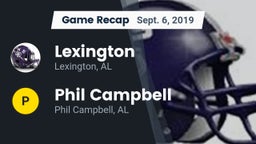 Recap: Lexington  vs. Phil Campbell  2019
