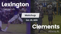 Matchup: Lexington High vs. Clements  2019