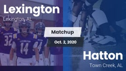 Matchup: Lexington High vs. Hatton  2020