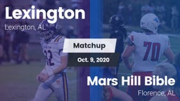 Matchup: Lexington High vs. Mars Hill Bible  2020