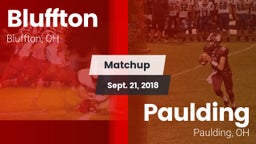 Matchup: Bluffton vs. Paulding  2018