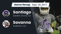 Recap: Santiago  vs. Savanna  2017