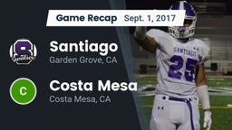 Recap: Santiago  vs. Costa Mesa  2017