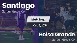 Matchup: Santiago vs. Bolsa Grande  2018