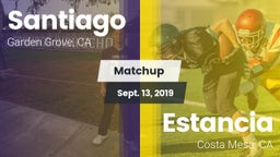 Matchup: Santiago vs. Estancia  2019