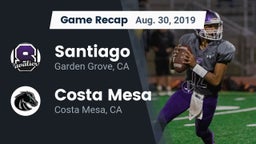 Recap: Santiago  vs. Costa Mesa  2019