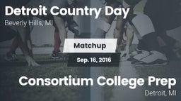 Matchup: Detroit Country Day vs. Consortium College Prep  2016