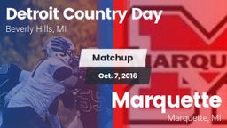 Matchup: Detroit Country Day vs. Marquette  2016