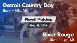 Matchup: Detroit Country Day vs. River Rouge  2016
