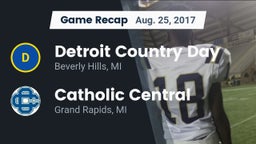 Recap: Detroit Country Day  vs. Catholic Central  2017