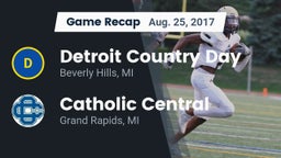 Recap: Detroit Country Day  vs. Catholic Central  2017