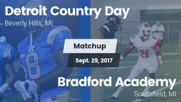 Matchup: Detroit Country Day vs. Bradford Academy  2017