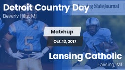 Matchup: Detroit Country Day vs. Lansing Catholic  2017