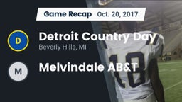 Recap: Detroit Country Day  vs. Melvindale AB&T 2017