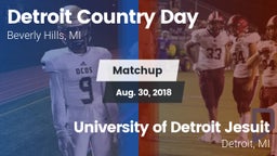 Matchup: Detroit Country Day vs. University of Detroit Jesuit  2018