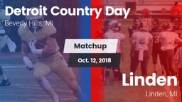 Matchup: Detroit Country Day vs. Linden  2018