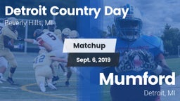 Matchup: Detroit Country Day vs. Mumford  2019