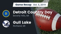 Recap: Detroit Country Day  vs. Gull Lake  2019