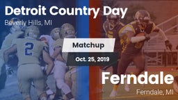 Matchup: Detroit Country Day vs. Ferndale  2019