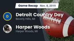 Recap: Detroit Country Day  vs. Harper Woods  2019