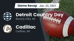 Recap: Detroit Country Day  vs. Cadillac  2021
