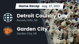 Recap: Detroit Country Day  vs. Garden City  2021
