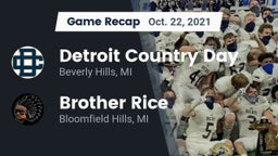 Recap: Detroit Country Day  vs. Brother Rice  2021