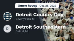 Recap: Detroit Country Day  vs. Detroit Southeastern  2022