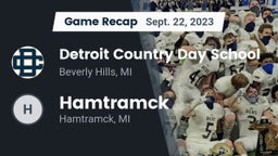 Recap: Detroit Country Day School vs. Hamtramck  2023