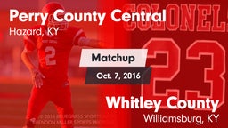 Matchup: Perry County Central vs. Whitley County  2016
