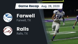 Recap: Farwell  vs. Ralls  2020