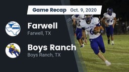 Recap: Farwell  vs. Boys Ranch  2020