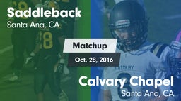 Matchup: Saddleback vs. Calvary Chapel  2016