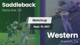 Matchup: Saddleback vs. Western  2017