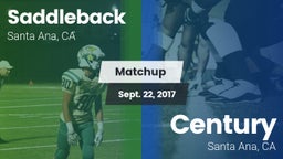 Matchup: Saddleback vs. Century  2017