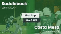 Matchup: Saddleback vs. Costa Mesa  2017